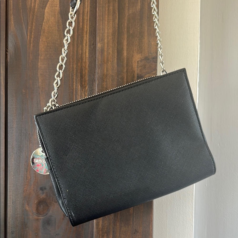 Steve Madden Black Crossbody Bag Minimalist Design - Picture 2 of 6